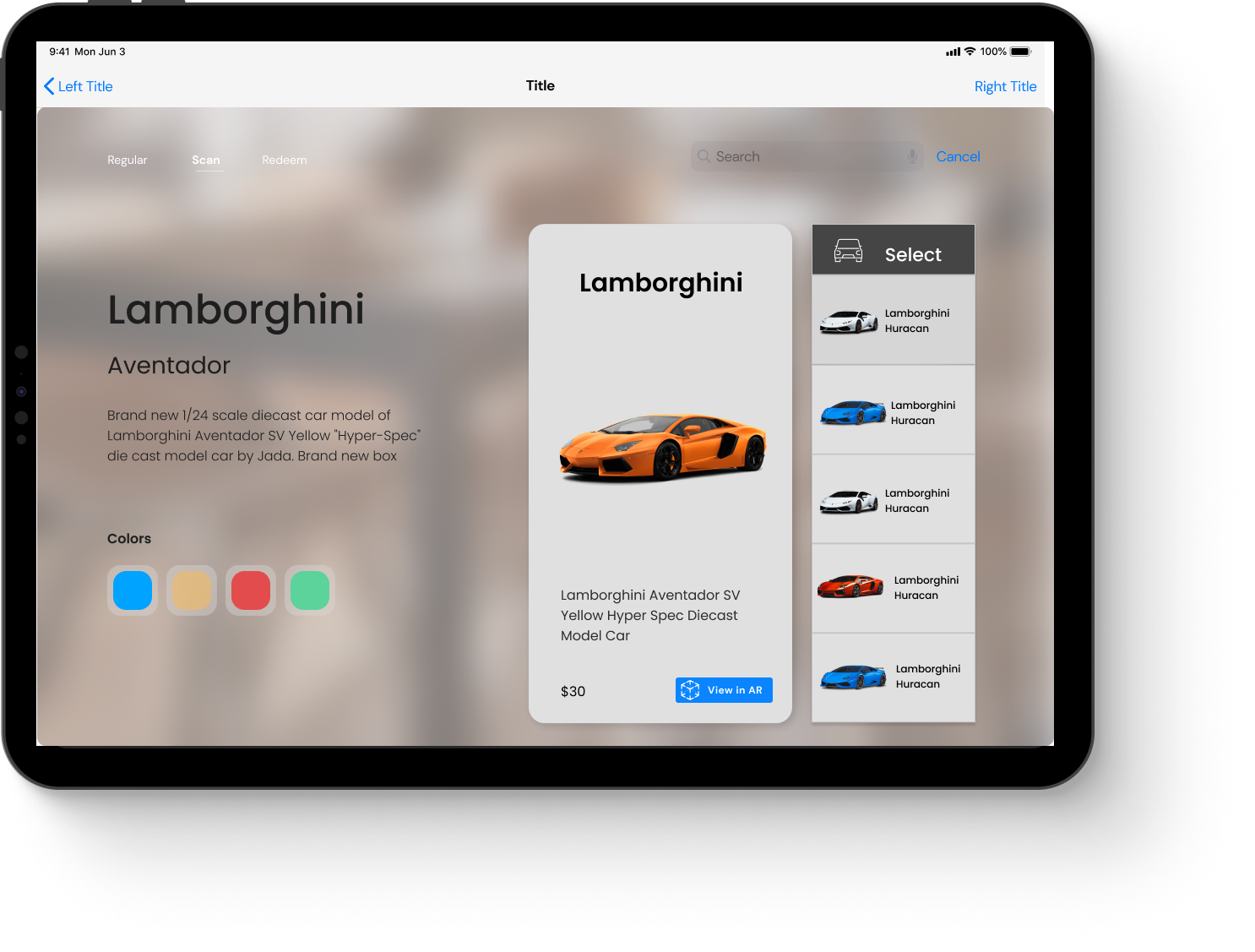 Product information page